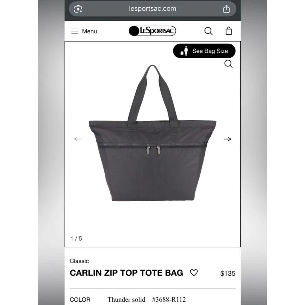 Lesportsac weekender polyester